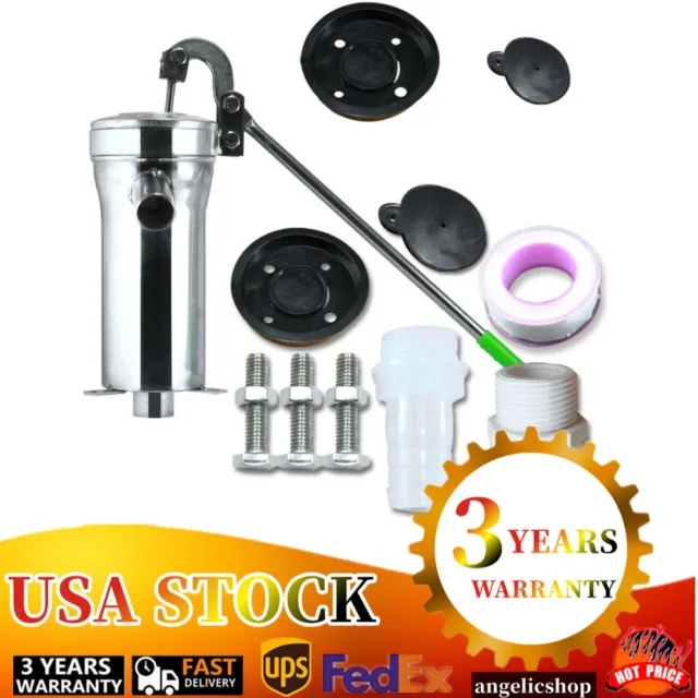 Manual Water Pump Hand Deep Well Suction Water Pump Stainless Steel Pitcher Farm