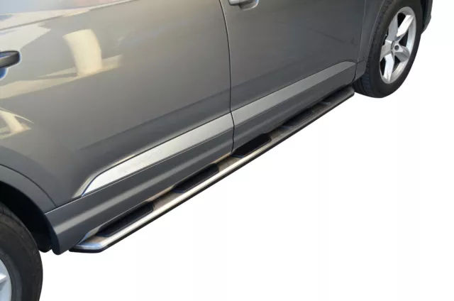 OEM Style S/S Alloy Running Board Side Step Bar for Audi Q7 4M 2015-24