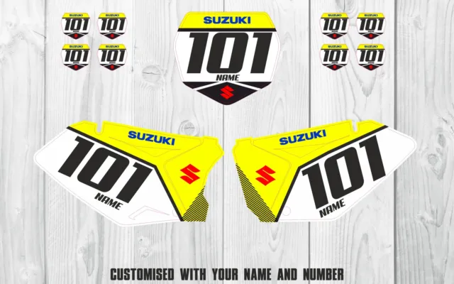 SUZUKI RMZ 250 2007-2009  Custom Motocross Graphic Backgrounds - ALL YEARS