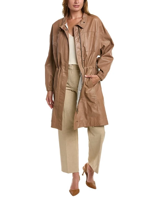 Brunello Cucinelli Leather Jacket Women's  42