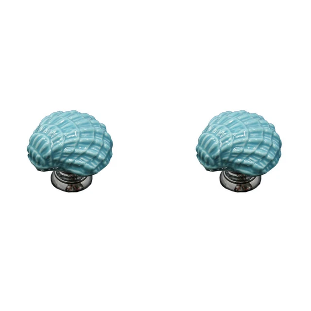 4 Pcs Shell Drawer Handles Dresser Drawer Pulls Vintage Home Decor Alloy 4