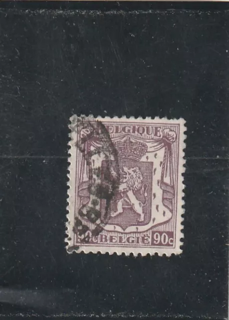 L6000 BELGIQUE timbre Y&T N° 714 de 1945-49 " Armoiries " Oblitéré