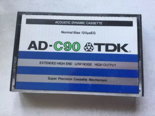 Tdk Ad-C90 Vintage Used Cassette Tape Made In Japan 1979