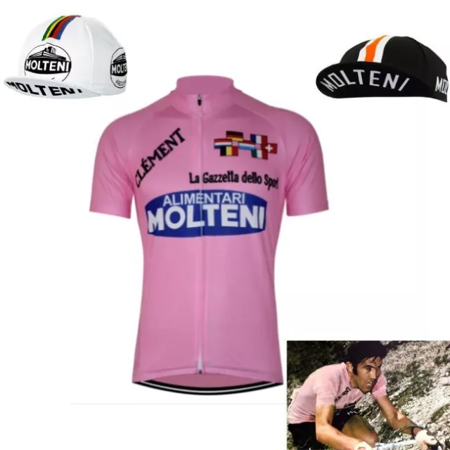 Kit Maillot Casquette Molteni Arcore Eddy MERCKX cycliste retro vintage Classic