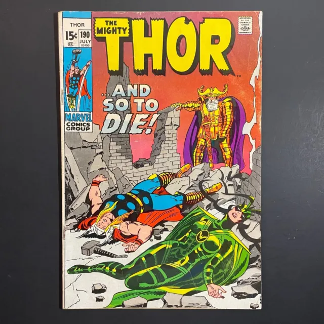 Thor 190 Bronze Age Marvel 1971 Hela Odin Loki John Buscema cover Stan Lee comic