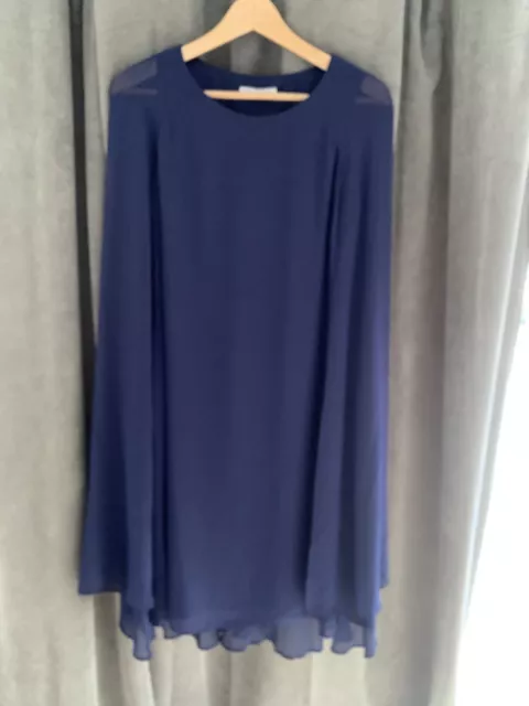 Gina bacconi nora cape dress sale