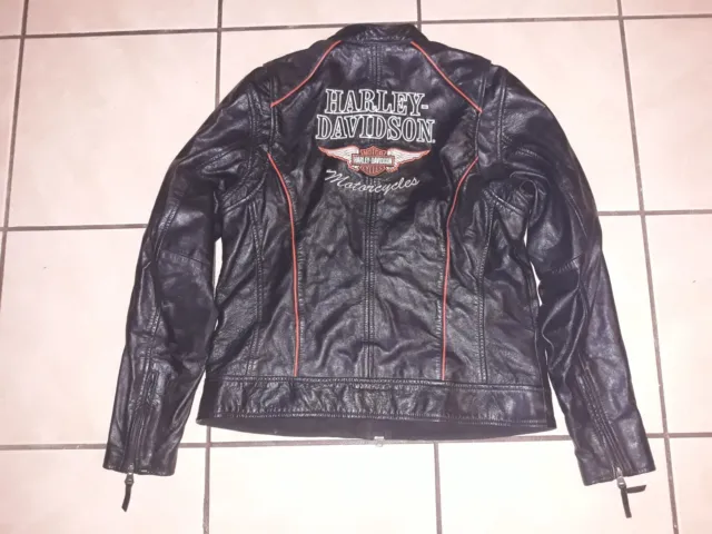 Harley Davidson Women's Large Epoch Goatskin Leather Jacket