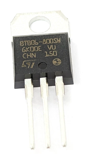 2 pezzi BTB06-800SW | TRIAC | 6A | 800V | 10mA livello logico | TO-220AB | STM