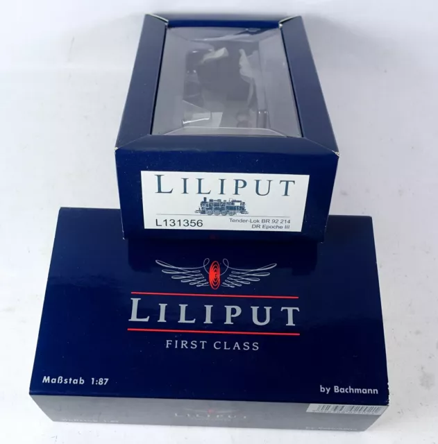 Liliput L 131356 LEERKARTON Dampflok BR 92 214 DR H0 Leerverpackung OVP Box HO