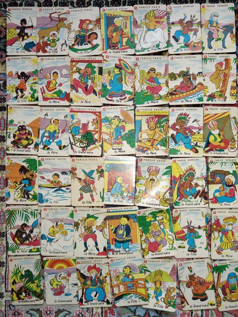 Jeu De 60 Cartes Familles Quartet Delachaux & Niestlé – Ancien XIXe Complet
