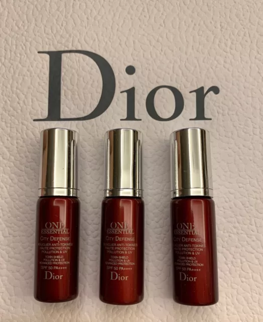 Dior City Defense Toxin shield pollution & UV advanced protection SPF50 7ml x 3