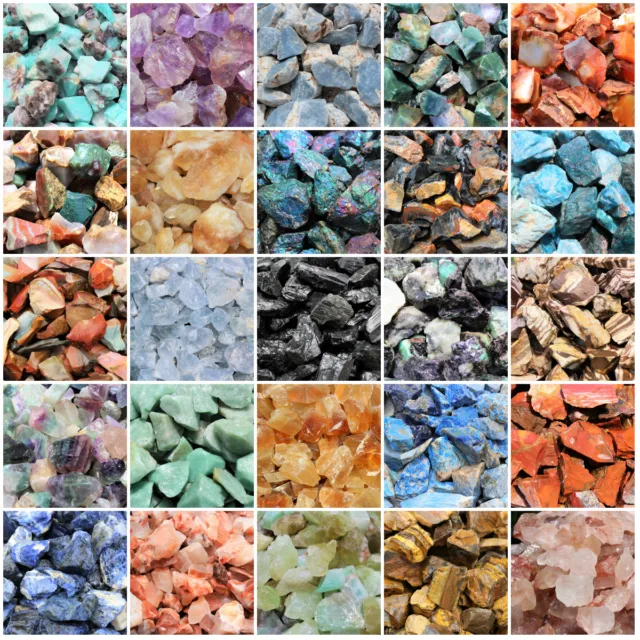 Natural Rough Crystals & Stones: Choose lb or oz HUGE RANGE! (Wholesale Bulk)