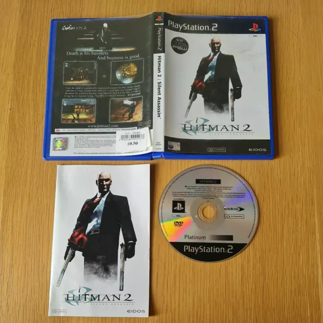 Hitman 2: Silent Assassin Playstation 2 Ps2 Pal Game Complete With Manual
