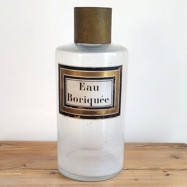 Étiquette De Pharmacie Ancienne – XIXe – Éther – Dorée – Pot Chimie – France