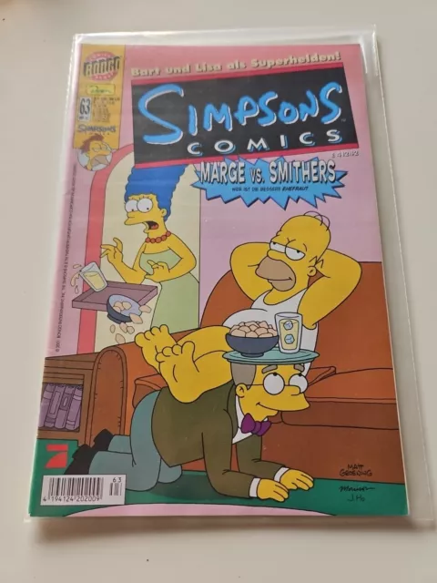 ✪ SIMPSONS COMICS #63, Dino/Bongo Comics 2002 COMICHEFT