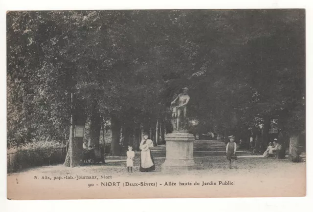 Cpa 79 - Niort : Allée Haute Du Jardin Public (Deux-Sèvres) - Non Écrite