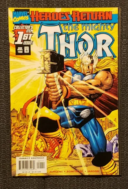 The Mighty Thor # 1, July 1998, The Heroes Return Marvel Comics