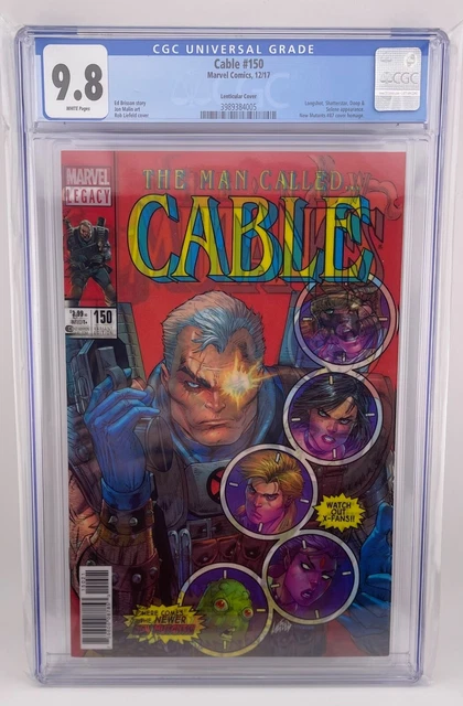 Cable #150 (2017) Lenticular Cover New Mutants 87 Homage CGC 9.8 Comic New Slab