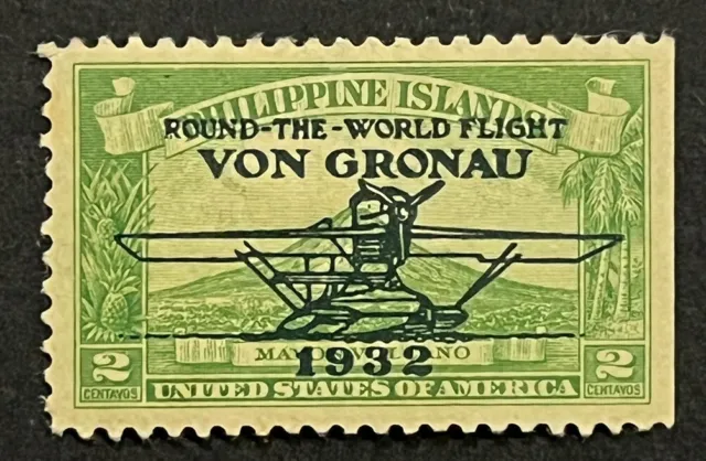 Travelstamps: US Philippines Stamps Scott #C29 Von Gronau OP 1932 Issue MOGH