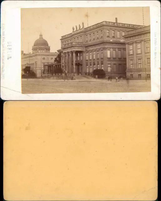 Mitte-Berlin Das Palais des Kronprinzen. CDV-Foto 1882 Kabinettfoto