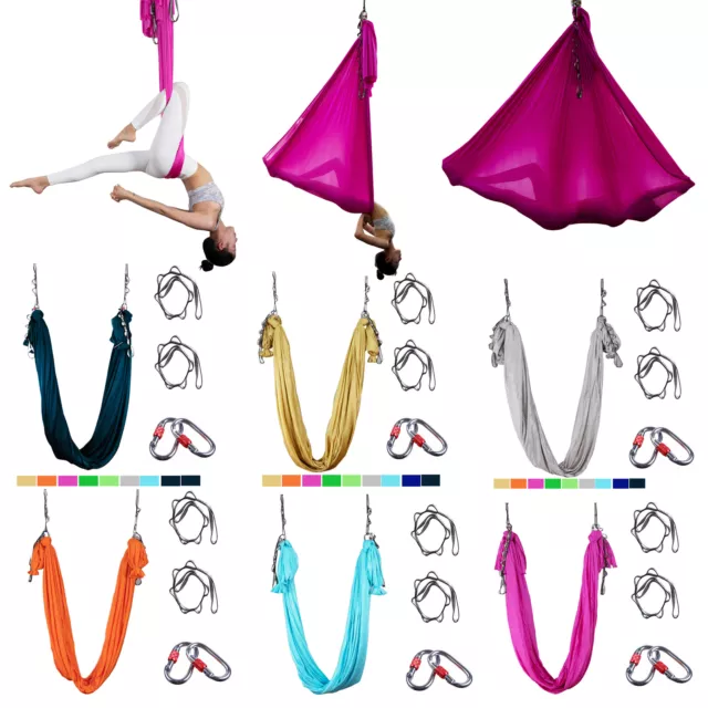 16ft Aerial Yoga Swing Hammock Anti Gravity Silk Trapeze Inversion Decompression