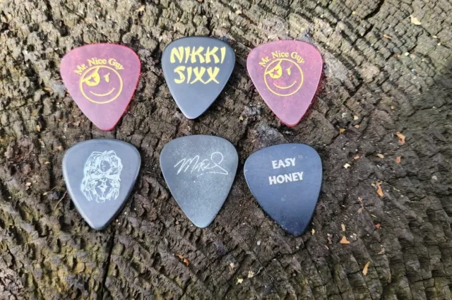 Motley Crue Guitar Pick Collectible Concert Tour Memorabilia Nikki Sixx Creep