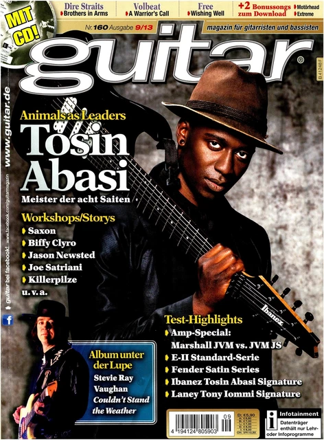 Guitar 09 2013 Avec Gitarre Playalongs Et Workshop Animals As Leaders Tosin Abas