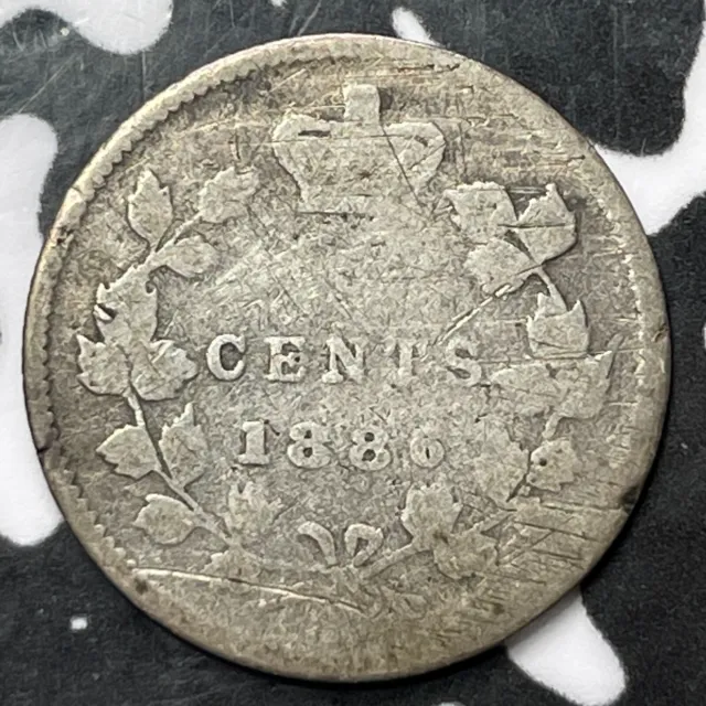 1886 Canada 5 Cents Lot#D2296 Silver!