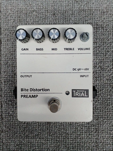 TRIAL BITE DISTORTION PREAMP Guitar Effect Pedal Used Stompbox