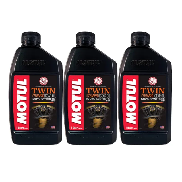Motul TWIN GEAR OIL 75W90 100% dual synthetic 4-Stroke 3Qt Gear Oil 3 x 1qt