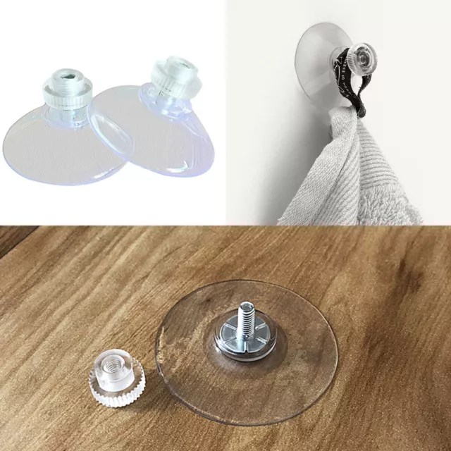 40mm Thumb Screw Suction Cups Window Sucker Clear Rubber Strong Cheapest Lot