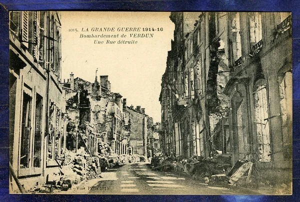 GUERRE WW1 14-18 - Fresnières Maisons du Village en Ruine