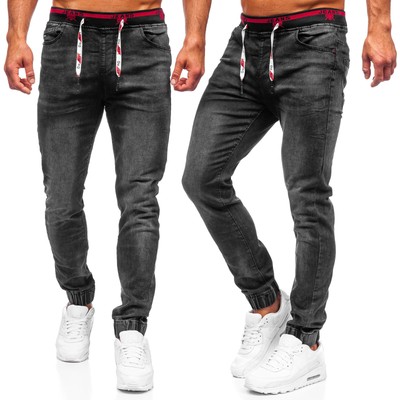 Pantaloni Jeans Pantaloni Allenamento Corsa Pantaloni Casual Jogger Sport Uomo Bolf Fitness 