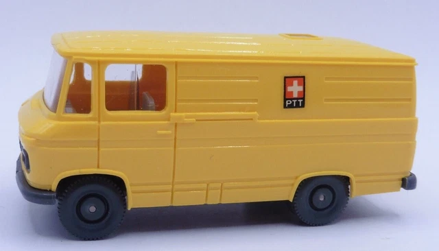1:87  Wiking   277/2  Mercedes L 406  Postwagen  /  PTT   -  Chassis basaltgrau