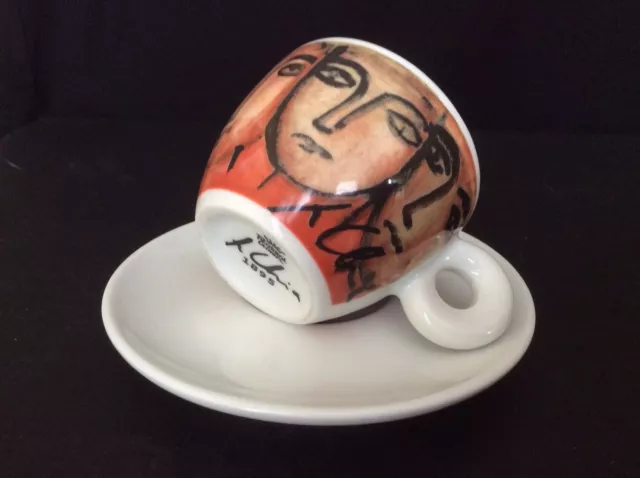 Illy Amici Tasse Sandro Chia Facce Italiane 1993 Pompei EXTREM RAR