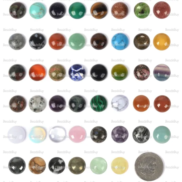 Wholesale 16mm Round cabochon CAB flatback semi-precious gemstone Save $ in bulk