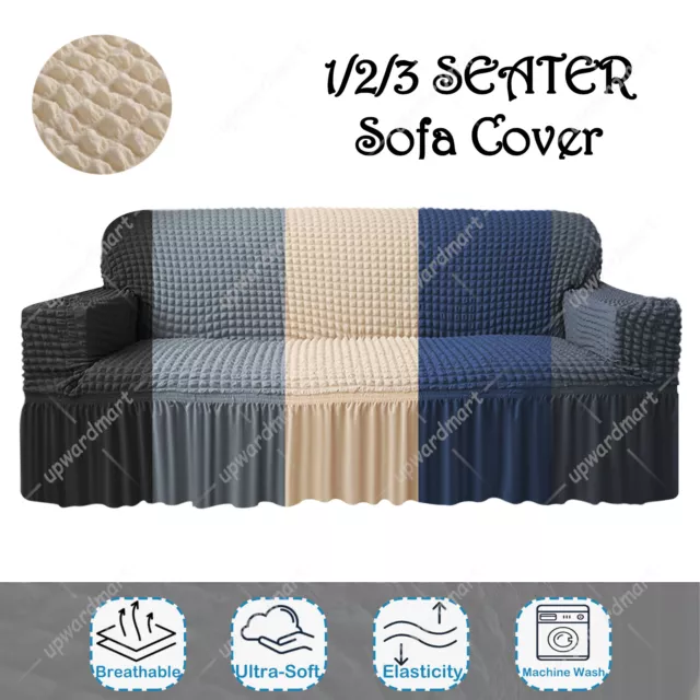 3D Stretch Couch Covers 1 2 3 4 Seater Sofa Cover Lounge Slipcover Protector