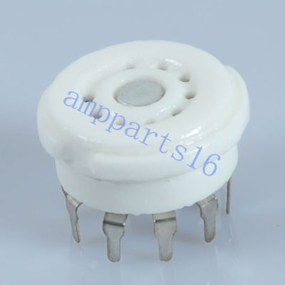 2pcs 9pin B9A Ceramic Tube Socket for 5670 EL84 ECC82 12AX7 Tube Ampliier Parts