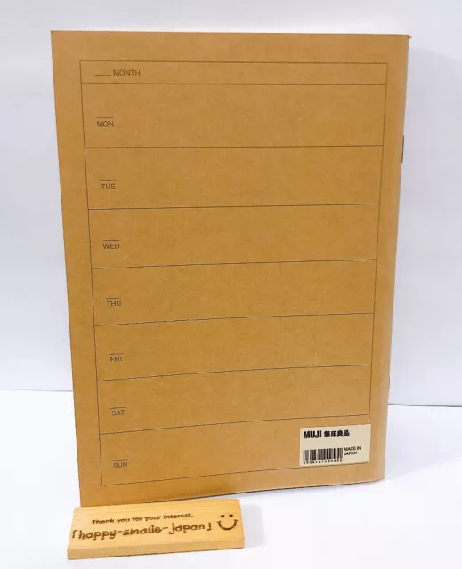 MUJI Schedule Notebook Calendar Diary Free type A5 32P Softcover Made in Japan