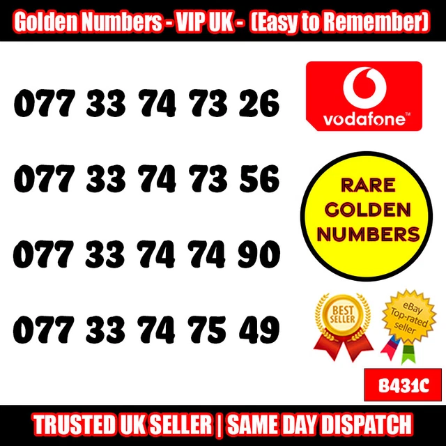 Golden Numbers VIP UK SIM - LOTTO numeri facili da ricordare e memorizzare - B431C 2
