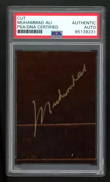 Cassius Clay Muhammad Ali Cut Signature Auto Autograph PSA/DNA Authentic TG65