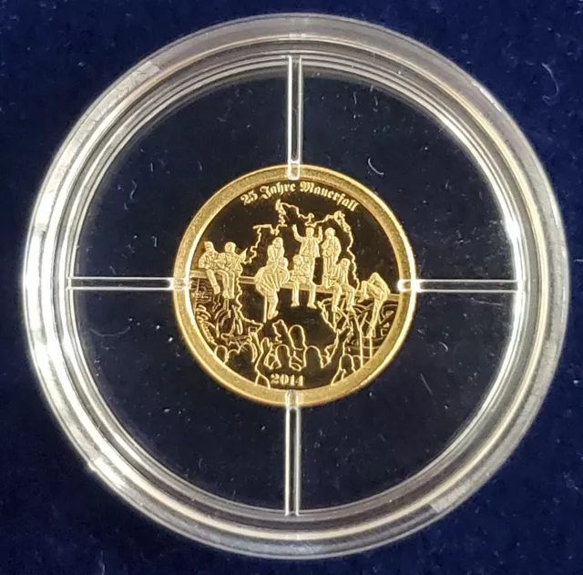 25 Jahre Ddr Mauerfall - Gold Medaille - Goldbarren - Proof - Selten