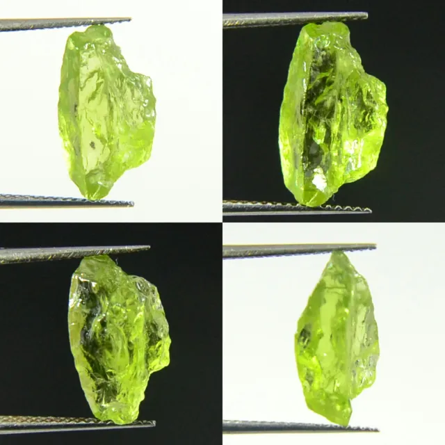 4.30Ct Naturel Vert Peridot Cristal FACET Brute Spécimen De Brésil