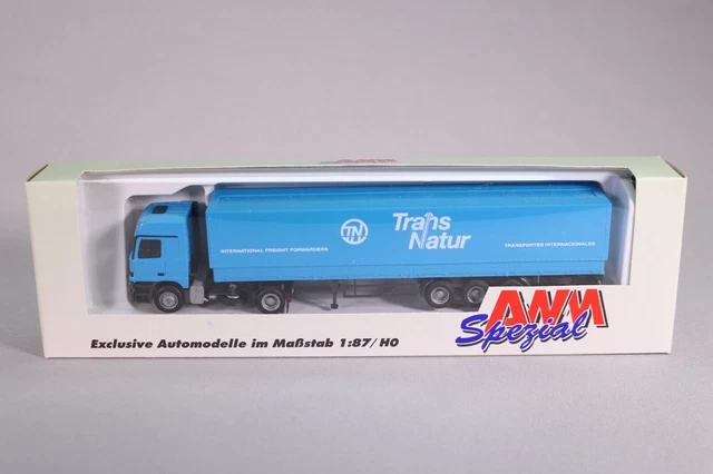 AWM Scania 164 L + semi-remorque tautliner 3 essieux DHL HO 1/87