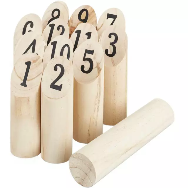 Kubb Spiel Wikingerspiel Rasenschach Wurfspiel Holz Spielzeug Wikingerkegeln