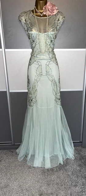 MISS SELFRIDGE 1920S Style Beaded Flapper Gatsby Party Evening