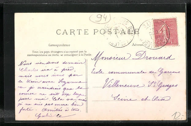 CPA Boissy-Saint-Léger, Rue de Valenton, street view 2
