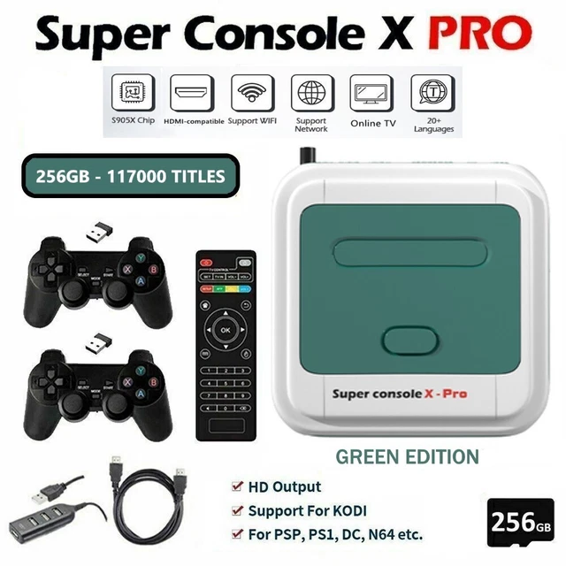 SUPER CONSOLE X Pro Arcade Box 117000 Game (S905X Play Emulator Station