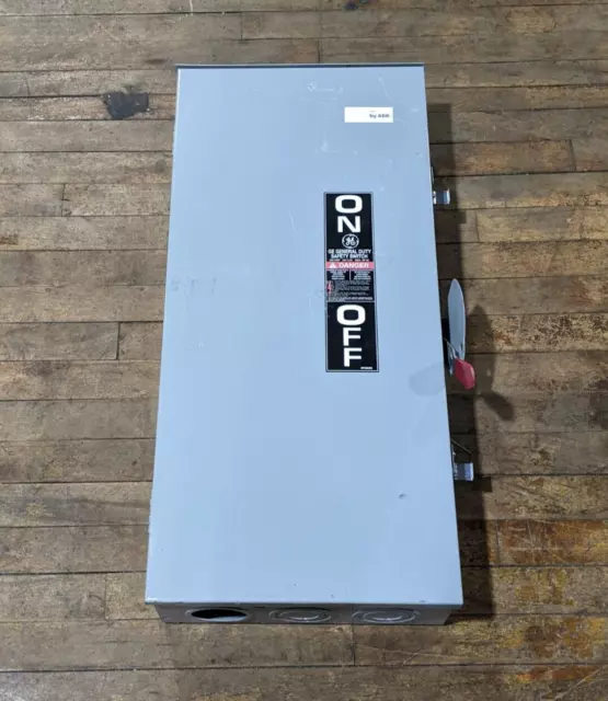 GE TG4324R Safety Disconnect Switch 200A 3P 240V 3PH 50HP Max Fusible 3R Encl