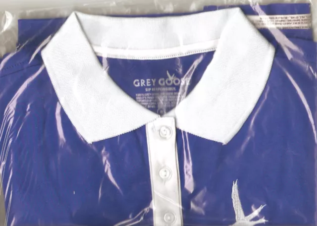 Womens Small Grey Goose Vodka Golf Shirt - New - Free Shipping